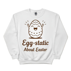 Egg Static About Easter Printed Sweatshirt - PW604