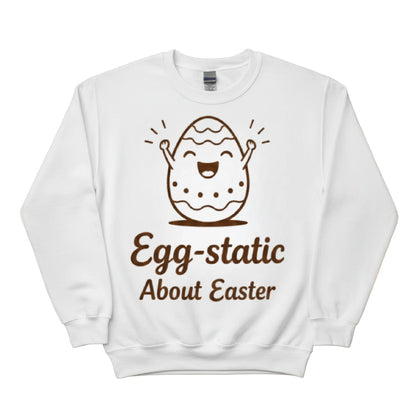 Egg Static About Easter Printed Sweatshirt - PW604