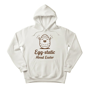 Egg Static About Easter Printed Hoodie-PW604
