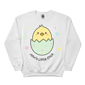 Little Chick Easter Printed Personalised Name Sweatshirt