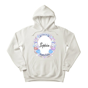 Some Bunny Loves You! Sophia Happy Easter Printed Hoodie-PW597