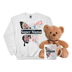 Super Mama Mother's Day Gift Bundle with Sweatshirt- PW554