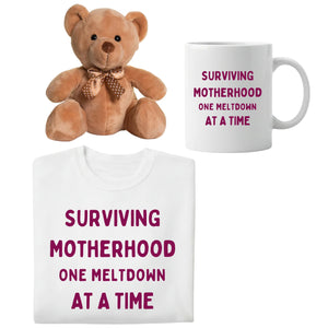 Surviving Motherhood Mother's Day Gift Bundle with Sweatshirt- PW555