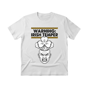 Warning Irish Temper Printed Saint Patrick’s TShirt-PW626