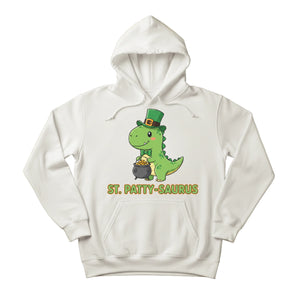 St. Patty-Saurus Printed Saint Patrick’s Day Hoodie - PW618