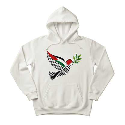 Leaf of Hope and Freedom for Palestine Press Printed Hoodie-PW5126