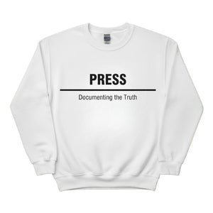 Press Documenting The Truth Printed Sweatshirt-PW5108