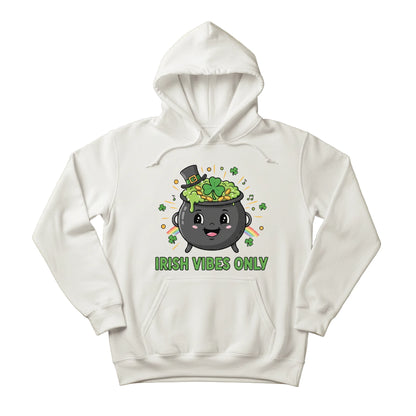 Irish Vibes Only Printed Saint Patrick’s Day Hoodie - PW619