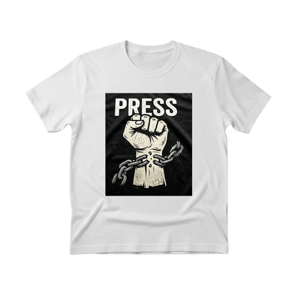 Break the Chain, The Power of the Press Printed TShirt-PW5121