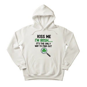 Kiss Me I’m Irish Printed Saint Patrick’s Day Hoodie - PW622