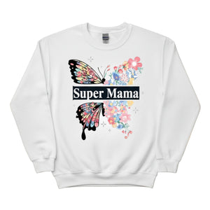Super Mama Printed Mother's Day Sweatshirt - PW554