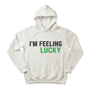 I'm Feeling Lucky Printed Saint Patrick's Day Hoodie - PW613