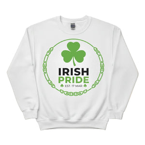 Irish Pride Est. 17 March Printed Saint Patrick's Day Sweatshirt - PW610