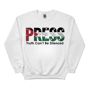 Press Truth Can't Be Silenced Printed Sweatshirt-PW5110