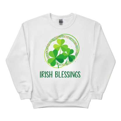 Irish Blessings Printed Saint Patrick’s Day Sweatshirt - PW627