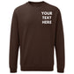 Custom Text Printed Workwear Sweatshirt