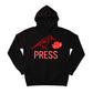 A Bird, a Bloom, and the Press Printed Hoodie-PW5122