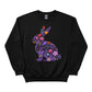 Cute Spring Floral Bunny Easter Printed  Sweatshirt - PW596