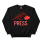 A Bird, a Bloom, and the Press Printed Sweatshirt-PW5122