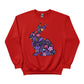 Cute Spring Floral Bunny Easter Printed  Sweatshirt - PW596