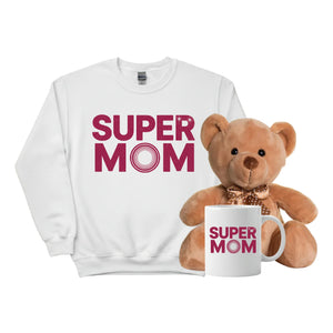 Super Mom Mother's Day Gift Bundle with Sweatshirt- PW562