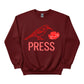 A Bird, a Bloom, and the Press Printed Sweatshirt-PW5122