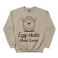 Egg Static About Easter Printed Sweatshirt - PW604