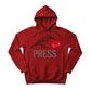 A Bird, a Bloom, and the Press Printed Hoodie-PW5122