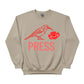 A Bird, a Bloom, and the Press Printed Sweatshirt-PW5122