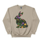 Cute Spring Floral Bunny Easter Printed  Sweatshirt - PW596