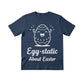 Egg Static About Easter Printed Tshirt-PW604