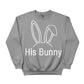 His Bunny Easter Printed Sweatshirt - PW603