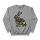Cute Spring Floral Bunny Easter Printed  Sweatshirt - PW596