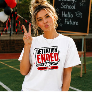 Bespoke Detention Custom Ended School Leavers Ladies Fit T-Shirt