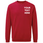 Custom Text Printed Workwear Sweatshirt