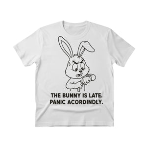 The Bunny Is Late.Panic Accordingly Easter John Printed Tshirt-PW600