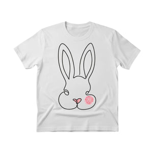 Minimal Bunny Easter Printed Tshirt-PW594