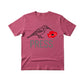 A Bird, a Bloom, and the Press Printed TShirt-PW5122