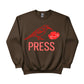 A Bird, a Bloom, and the Press Printed Sweatshirt-PW5122