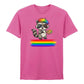 Artistic Raccoon Pride Theme Pride Month Unisex T-Shirt