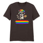 Artistic Raccoon Pride Theme Pride Month Unisex T-Shirt