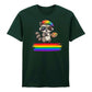 Artistic Raccoon Pride Theme Pride Month Unisex T-Shirt