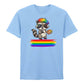 Artistic Raccoon Pride Theme Pride Month Unisex T-Shirt