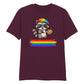 Artistic Raccoon Pride Theme Pride Month Unisex T-Shirt