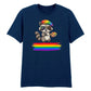 Artistic Raccoon Pride Theme Pride Month Unisex T-Shirt