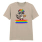 Artistic Raccoon Pride Theme Pride Month Unisex T-Shirt