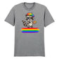 Artistic Raccoon Pride Theme Pride Month Unisex T-Shirt