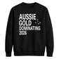 Aussie Gold Dominating Women Cricket Sweatshirt - T20 Womens World Cup Sweatshirt Australia