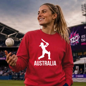 Australia Womens Outline Women Cricket Sweatshirt - T20 Womens World Cup Sweatshirt Australia
