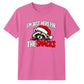Amusing festive raccoon snacks Christmas Unisex T-Shirt